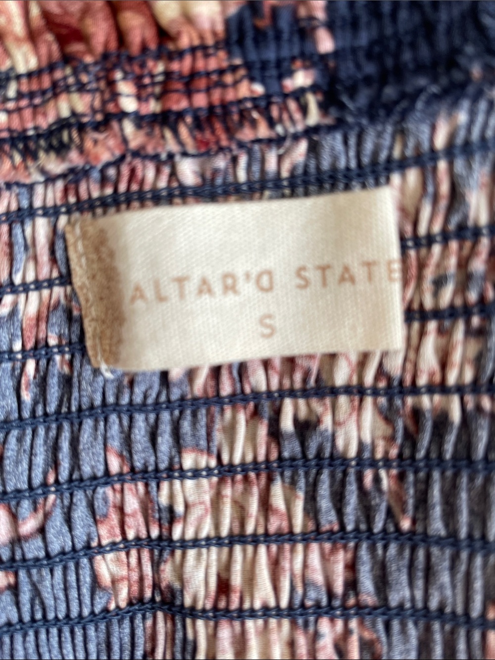 Altar'd State Annmarie Navy/Brown Floral Cutout Dress - Picture 7 of 10
